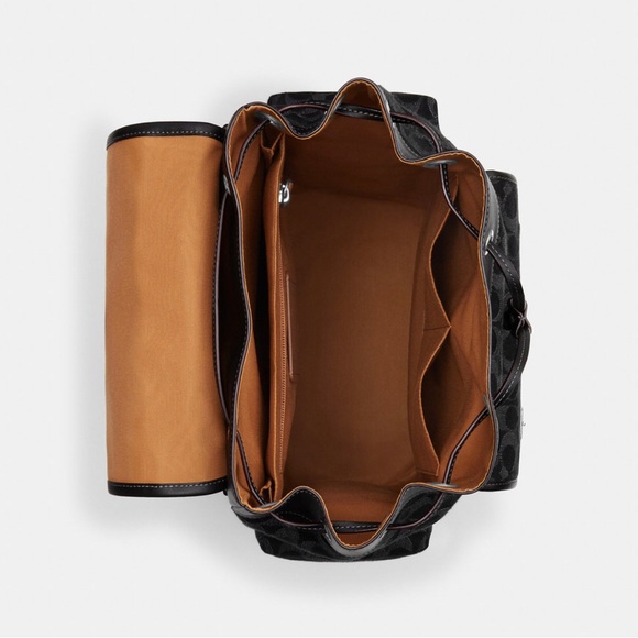 NWT Coach Outlet Sprint Backpack In Signature Denim - Picture 3 of 4